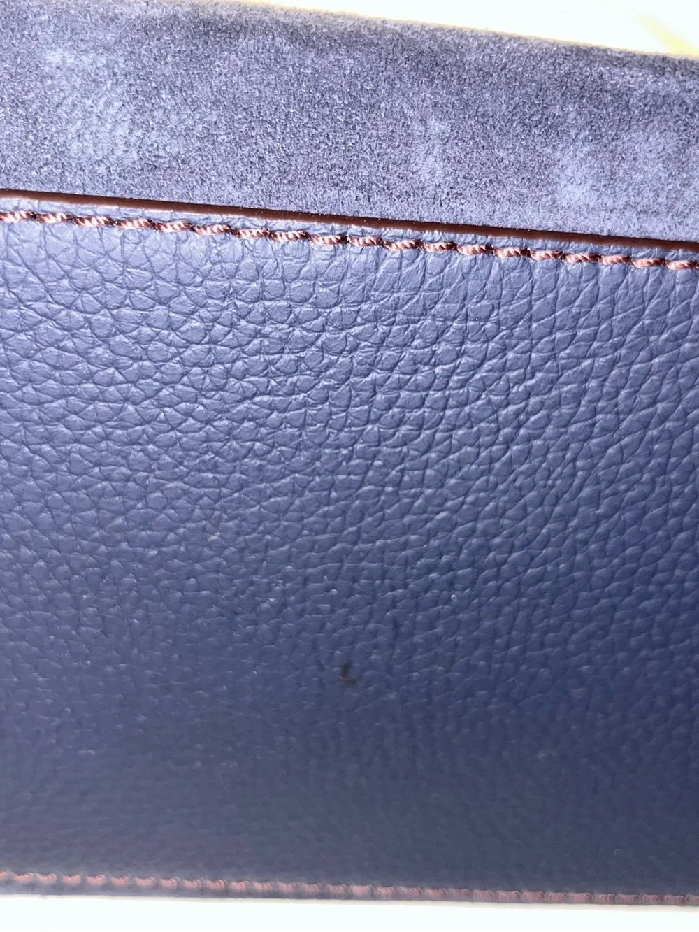 kate spade navy suede satchel with top handles